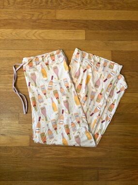 Women’s Cream Bottle-Print Pajama Pants - Lightweight Sleepwear